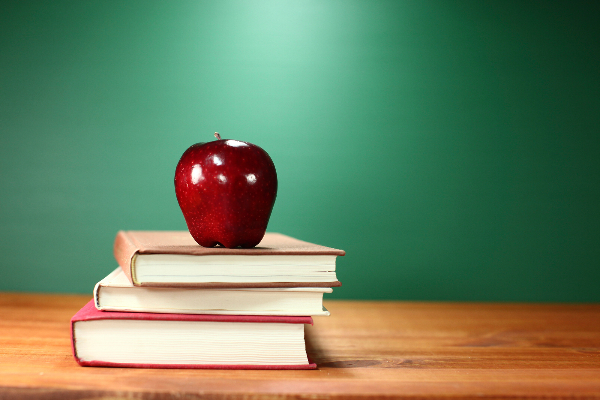 Books on A Desk for Back to School