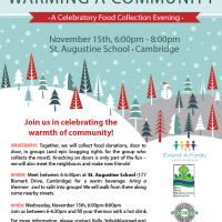 Warming a Community – Celebratory Food Collection Evening