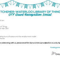 Kitchener-Waterloo Library of Things OTF Grant Recognition Social thumbnail